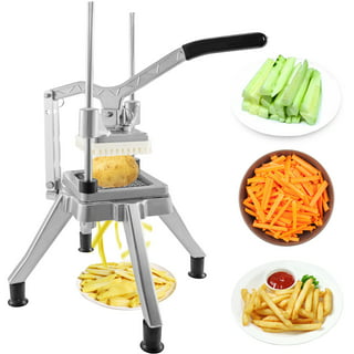 Befano Potato Cutter, Stainless Steel French Fry Slicer with 1/4 Inch and  1/2 Inch Blades for Thin and Thick Fries, Commercial French Fry Cutter for