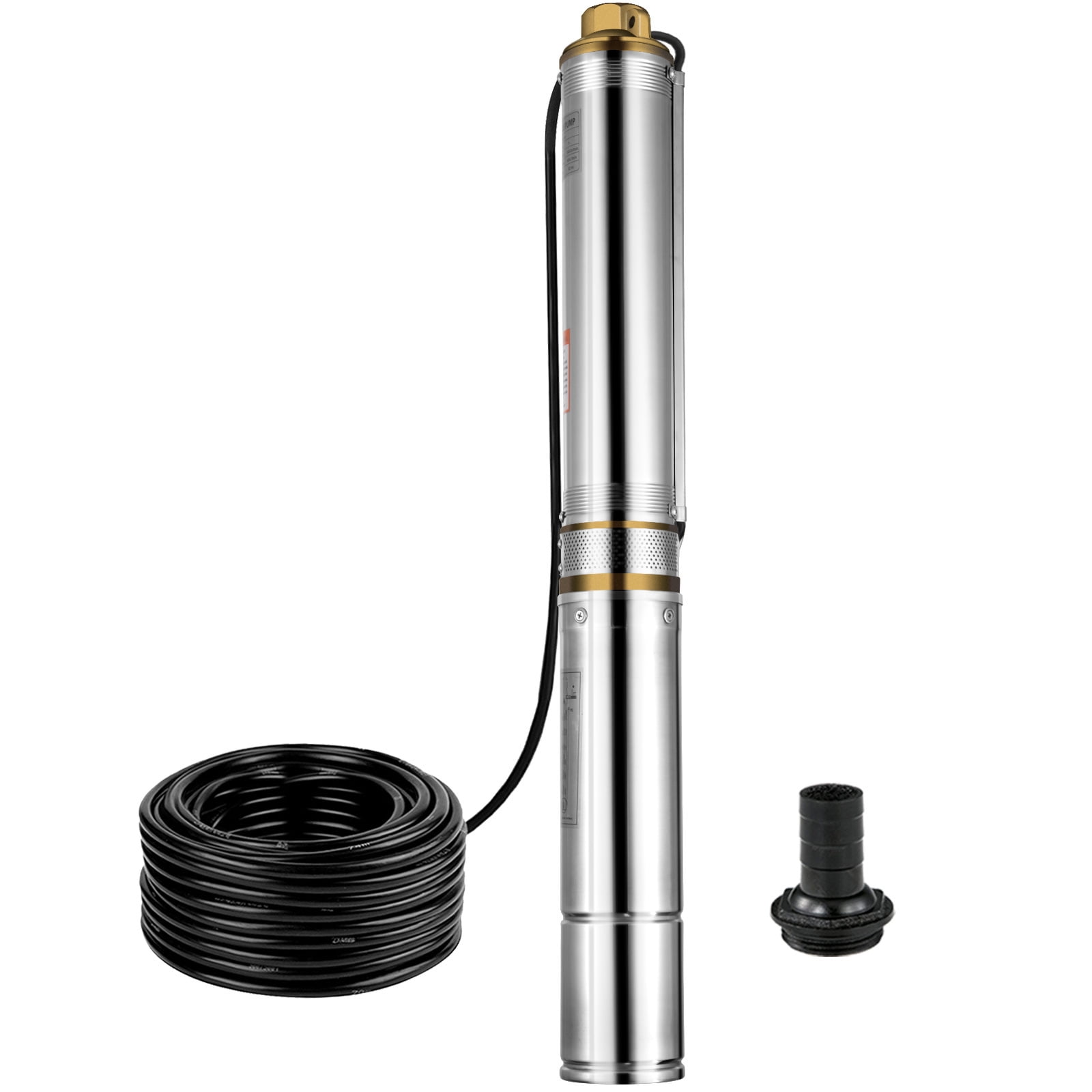 VEVORbrand Deep Well Pump 1 HP Submersible Well Pump 33GPM 220V Deep