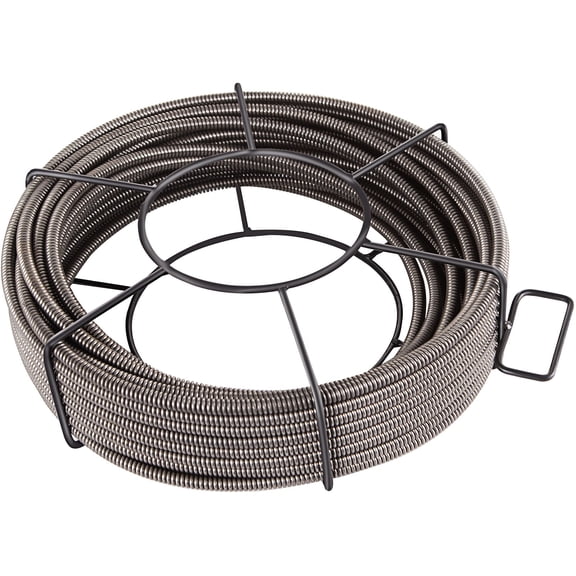 VEVORbrand Drain Cleaning Cable 75 Feet x 3/8 inch Solid Core Cable Sewer Cable Drain Auger Cable Cleaner Snake