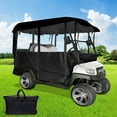 thumbnail image 1 of VEVORbrand Golf Cart Enclosure 78.7''L, 4 Person Golf Cart Cover, 300D Waterproof Driving Enclosure Fits for EZ Go Club Car Yamaha Golf Carts, 1 of 9
