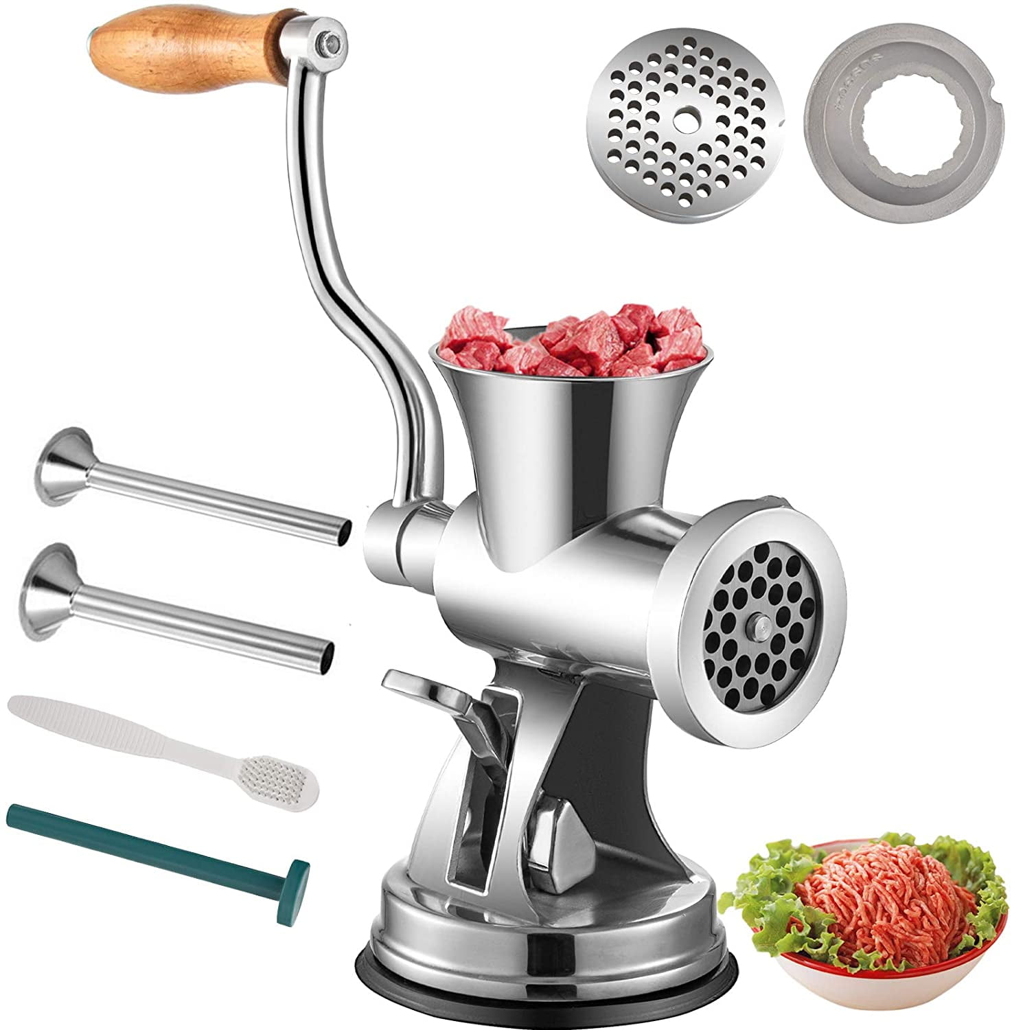 1Pcs Household Manual Meat Grinders Multifunctional Hand-pulled Juicer  Blender 5 Blades Food Processor Meat Mincer