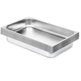 thumbnail image 1 of VEVORbrand Hotel Pans Full Size 2.5 Inch Deep, Steam Table Pan 6 Pack, 22 Gauge/0.8mm Thick Stainless Steel Hotel Pan Anti Jam Steam Table Pan, 1 of 9