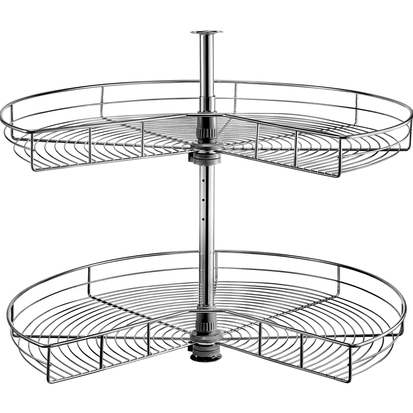 VEVORbrand Kidney Shaped Chrome Corner Organizer 31" Diameter Kitchen