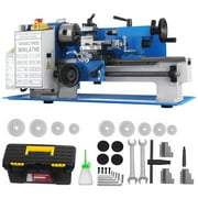 VEVORbrand Metal Lathe 7 x 12 inch, Precision Mini Metal Lathe 2500 RPM 400W Variable Speed, Bench Top Metal Working Lathe for Various Types of Metal Turning