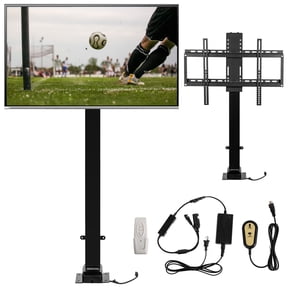 VEVORbrand Motorized TV Lift Mount 28-64" Height Adjustable, 35.5" Stroke Length, Fit for 32-65 inch TV Lift with Long-Distance Regulator, Load Capacity 154 lbs