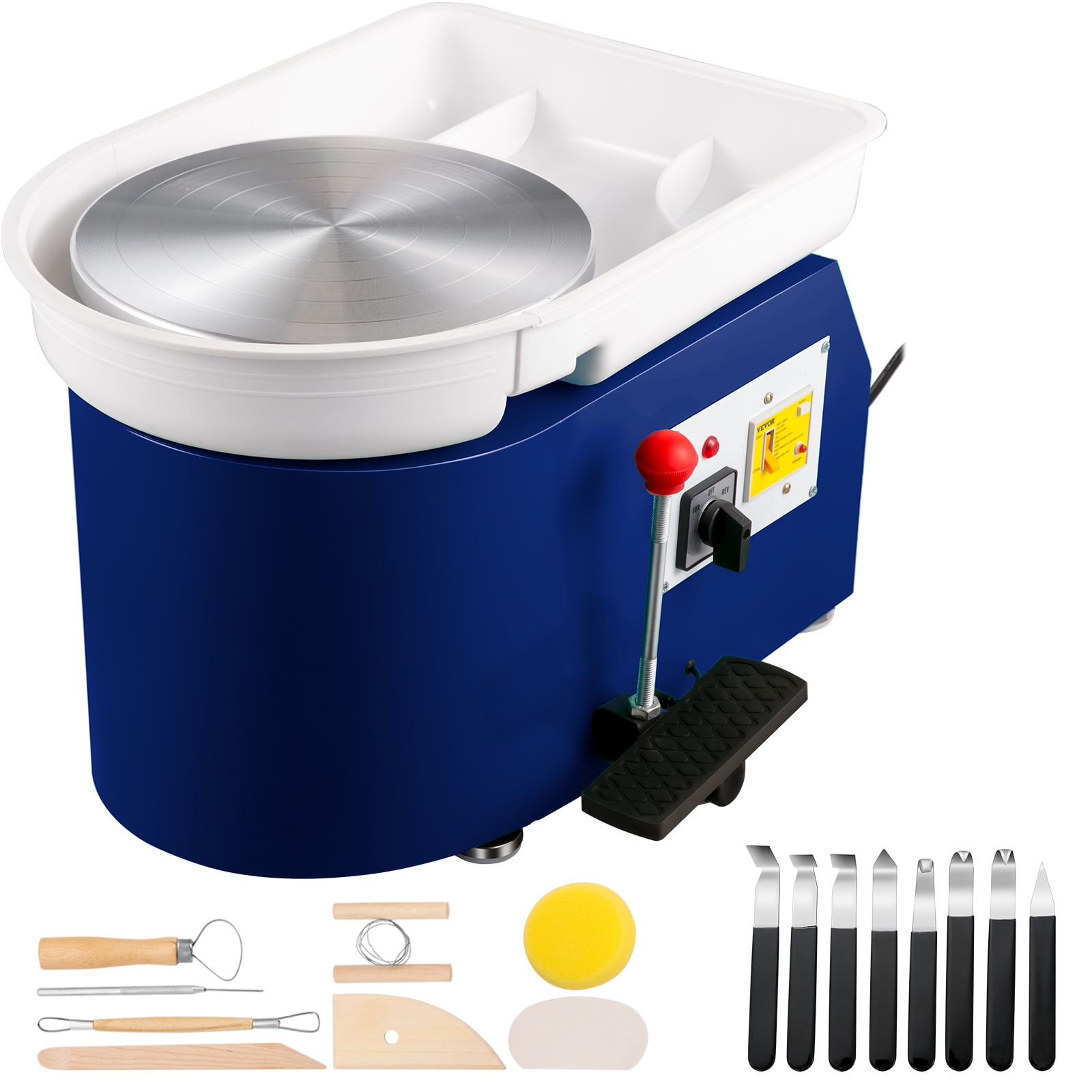 VEVORbrand Pottery Wheel Machine 11", 0300rpm Ceramic Wheel, 350w Foot