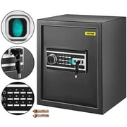 VEVORbrand Security Safe 1.7 CU.FT Fingerprint Safe Box for Money W/ 2 Keys & Digital Keypad, Q235 Steel Safe Box for Storing Cash, Jewelry, Pistols, Documents in Home & Office & Hotel