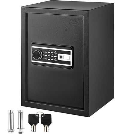 BENTISMbrand Security Safe 2.1 CU.FT Fingerprint Safe Box for Money W/ 2 Keys & Digital Keypad, Q235 Steel Safe Box for Storing Cash, Jewelry, Pistols, Documents in Home & Office & Hotel