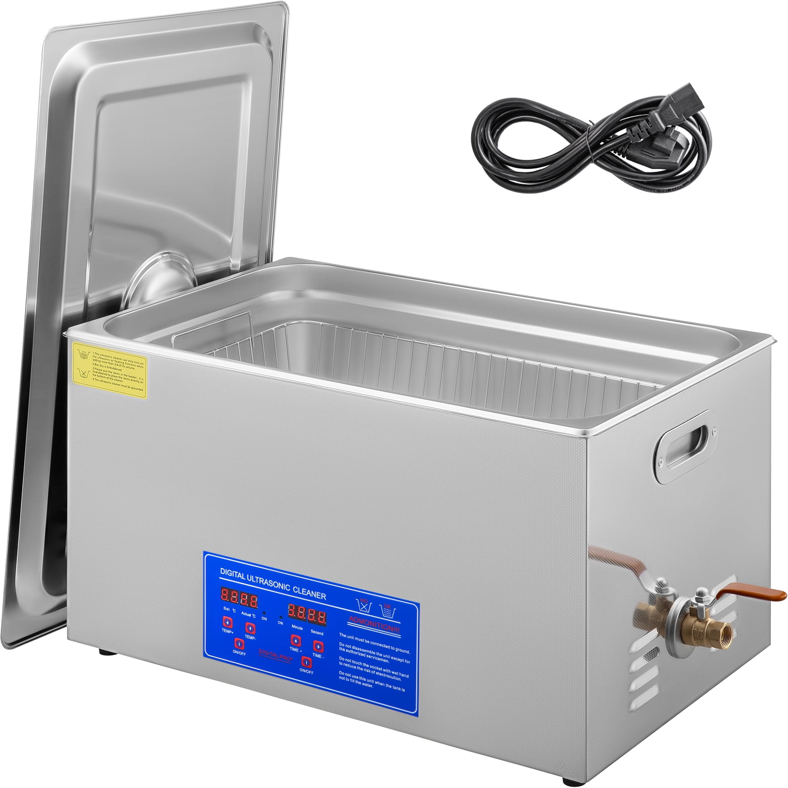 Best Built Ultrasonic SD-600HT Jewelry Cleaner 6 Qt 1.5 Gallon Stainless  Steel Tank with Heater and Timer