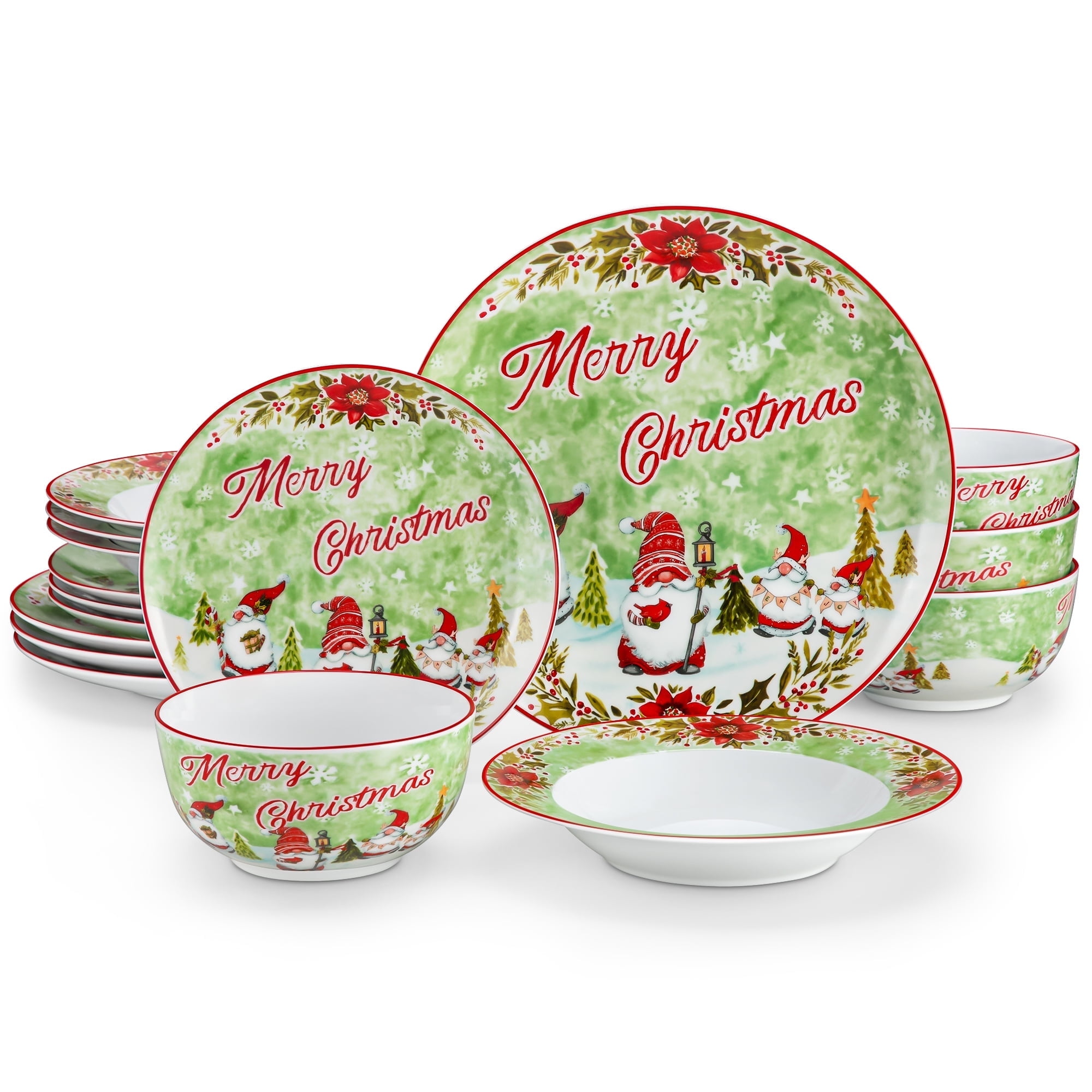 Dinner Set Christmas Dinnerware For Christmas Day 24 Piece