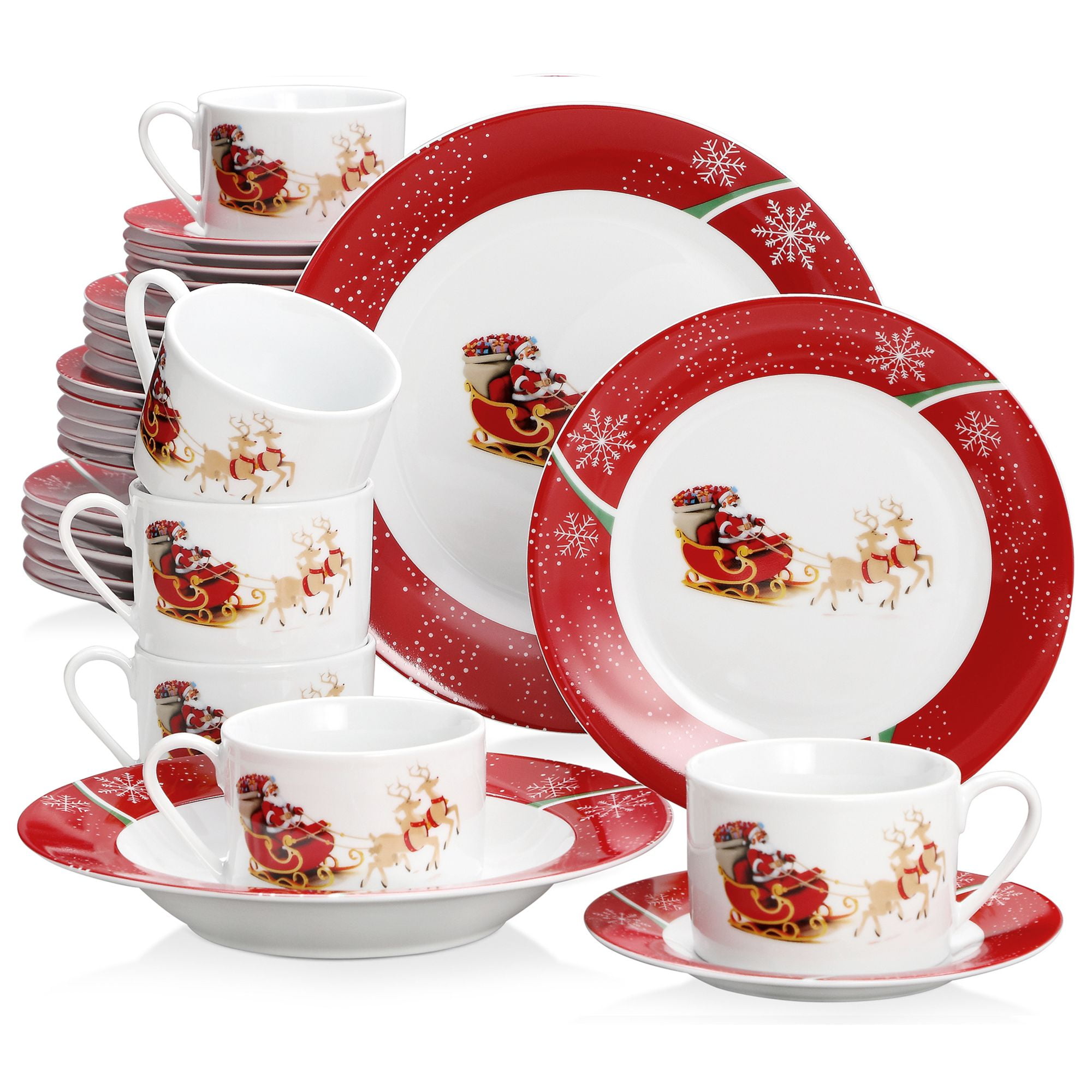 VEWEET Santaclaus 7.4 oz. Multi-colors Porcelain Christmas