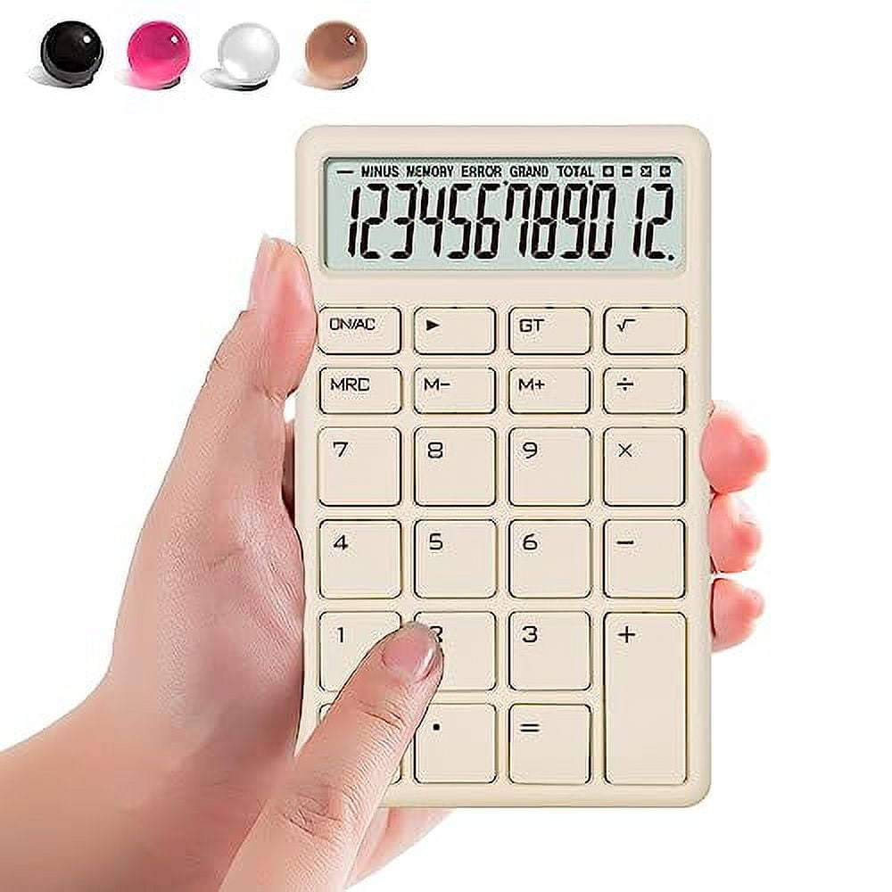 VEWINGL 12 Digit Calculator,Hold with one Hand,4 Function Calculator