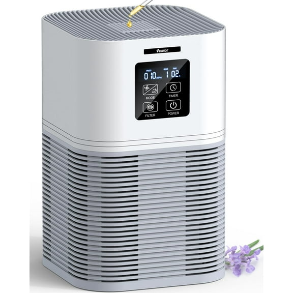 VEWIOR 2 in 1 Air Purifier with H13 Filters for Home Allergies Pets Hair Odor Eliminators, Aromatherapy diffuser and Auto Mode, Quiet Air Cleaner for Office, Home, Bedroo