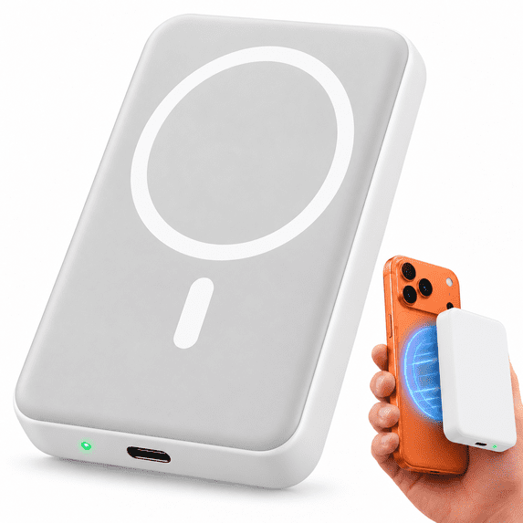 VEXOL 10000mAh MagSafe Magnetic Power Bank Wireless Portable Charger ...