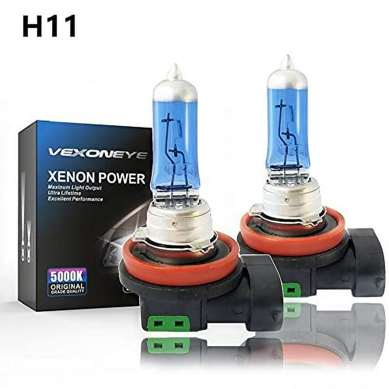 2 Piece Lima H11 Xenon Look 12V 55W Halogen Lamp Light Super White 