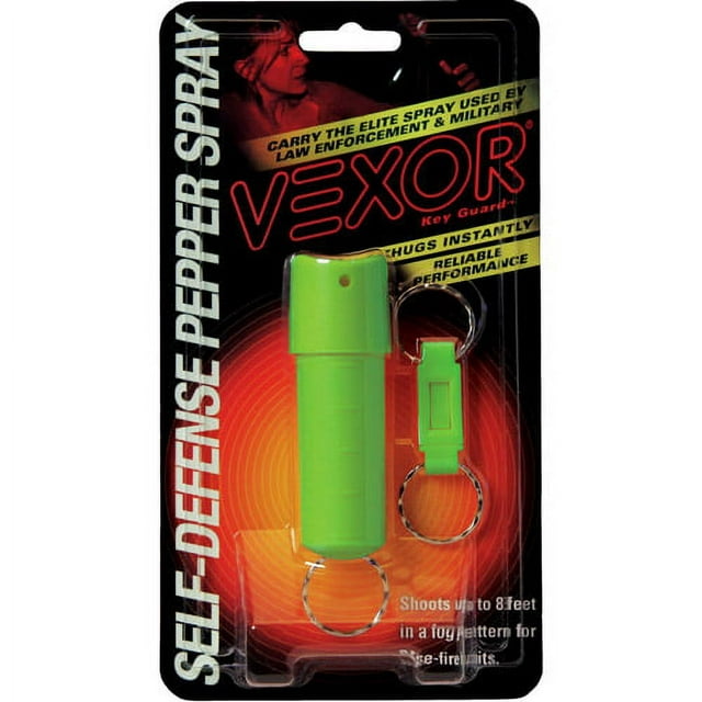 VEXOR Key Guard Pepper Spray, 1/2 oz, Lime Green