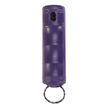 VEXOR Police Strength Pepper Spray Gel, Flip-Top Finger Grip, 20+ Shots, 10-12 Ft. Range, Purple Case