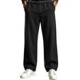thumbnail image 1 of VEXRO Sweatpants for Men Loose Fit Elastic Waisted Drawstring Soft Casual Wide Leg Pants with Pockets, 1 of 6