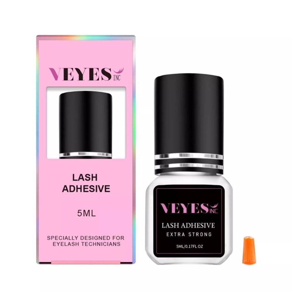 VEYES INC Eyelash Extension Glue - Extra Strong Professional Lash Glue 5ml | 1 Sec Drying time | Retention - 8 Weeks