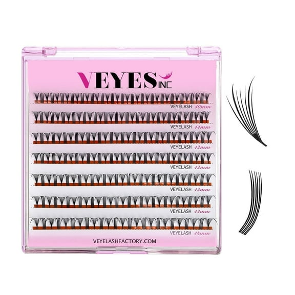 VEYES Spike Eyelash Extensions Premade Volume Fans 0.04mm Airlift Lashes Wet Look Lashes