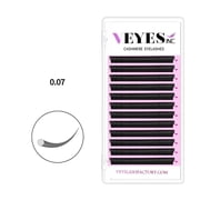 VEYESINC Cashmere Lashes 0.07 C Curl   Faux Mink Individual Volume Lashes, Soft & Natural for Professionals 8-16mm Mix