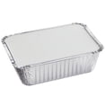 thumbnail image 1 of VEZEE 5-lbs Disposable Aluminum Oblong Foil Pan 100 Pcs With Board Lids, 1 of 6