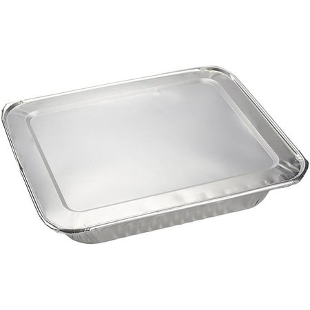 Nicole Fantini's Disposable 9X13 Aluminum Foil/Pan With Aluminum Lids Half Size Deep Steam Table Bakeware - Cookware for Baking Cakes, Bread, Meatloaf, Lasagna:10CT