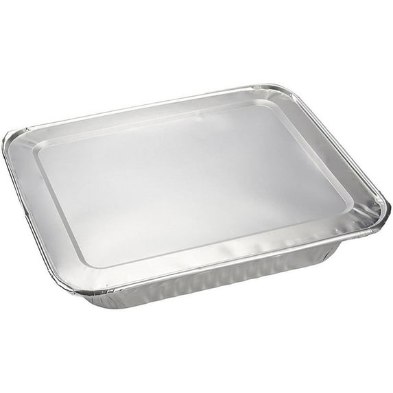 VeZee's Disposable 9X13 Aluminum Foil/Pan With Aluminum Lids Half Size Deep Steam Table Bakeware - Cookware Perfect for Baking Cakes, Bread, Meatloaf, Lasagna:40CT