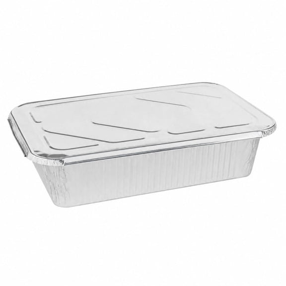 VEZEE 9x13 Half Size Aluminum Disposable Pans with Lids - Serve Various Delicacies for Events Counts-30