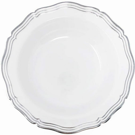 Aristocrat Collections 12 Oz Soup Bowl White & Silver : Qty 500