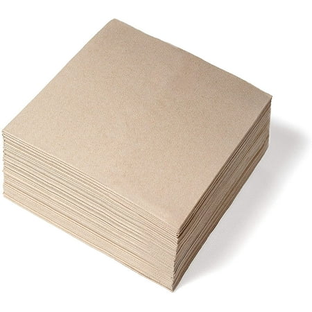 VEZEE BAMBOO DISPOSABLE LUNCHEON ECO FRIENDLY NAPKINS FOR PARTIES 2 PLY 120CT
