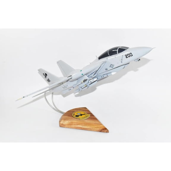 VF-31 Tomcatters 1995 F-14d Model, 1/42 (18") Scale, Mahogany, Navy, Fighter