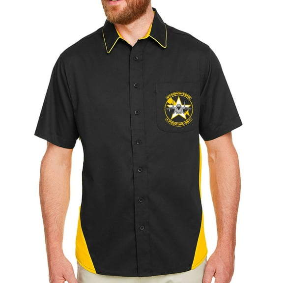 VF-33 Starfighters Double Sided Colorblock Short Sleeve Shirt-XL