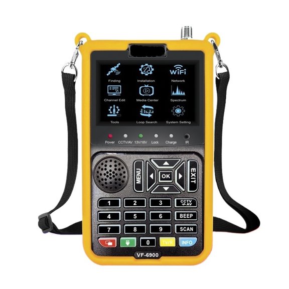 VF-6900 Satellite TV Receiver DVB-S2 CCTV AHD&TVI&CVI HD Camera Display Sat finder H.264 Satellite TV Finder Meter
