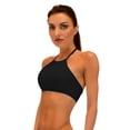 thumbnail image 1 of VF-Sport - Bikini Top, High Neckline Halter (Black, 3X), 1 of 6