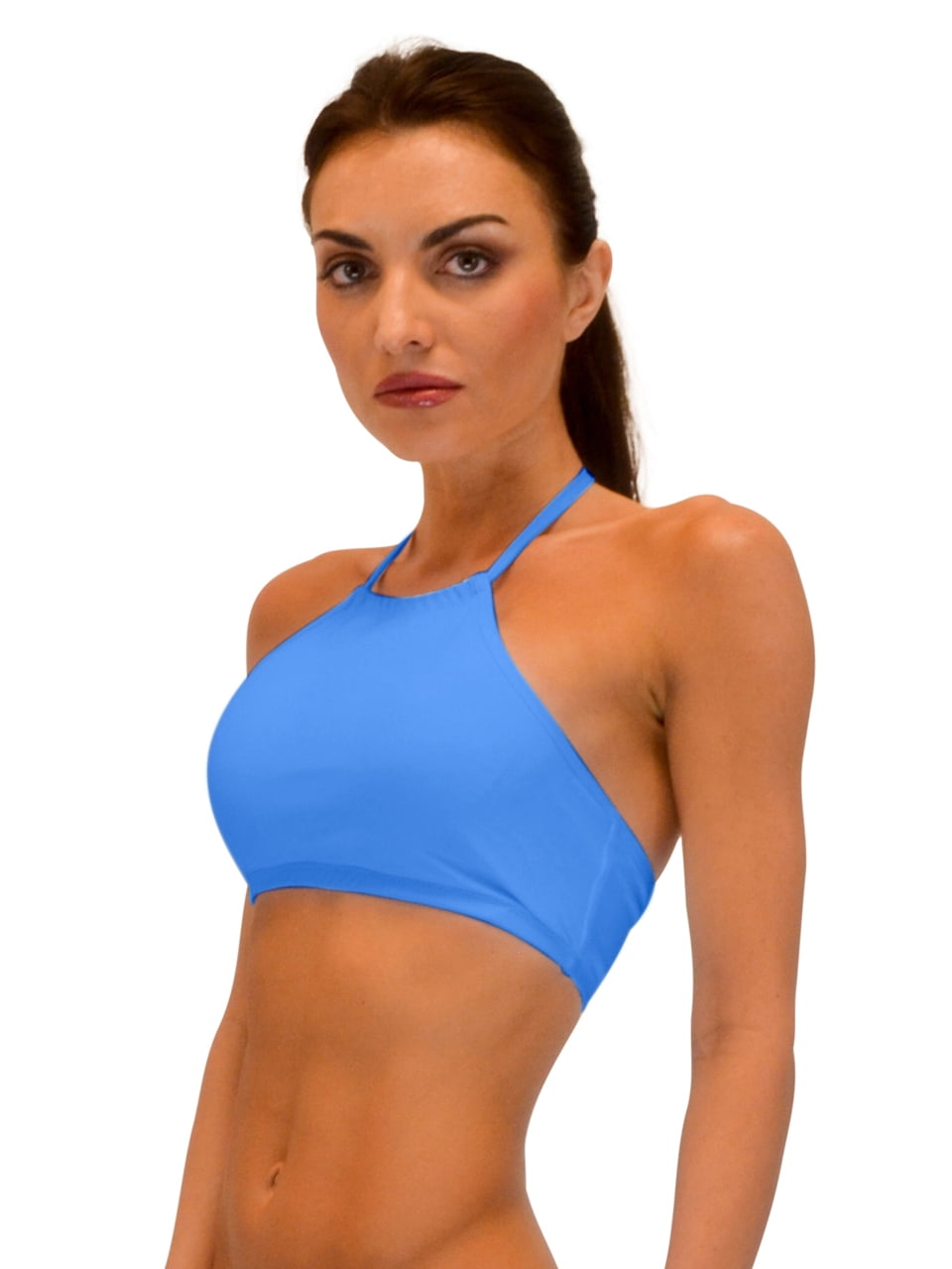 VFSport Bikini Top, High Neckline Halter (Turquoise, 3X)