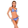 thumbnail image 1 of VF-Sport - Bikini, Wave Blue Triangle Top and String Bottom, Two Piece Set (L), 1 of 5