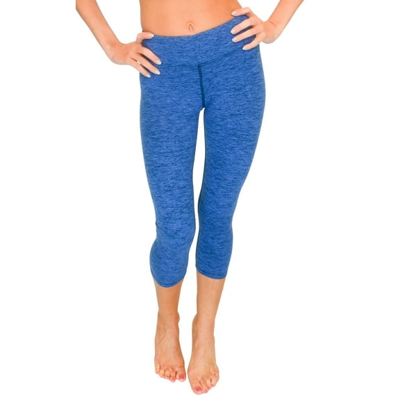VF-Sport Capri Workout Tights - Nylon, Misses Size (Blue, S)