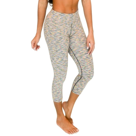 VF-Sport Capri Workout Tights - Nylon, Misses Size (Rainbow, XS)