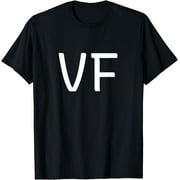 VF Two Letter Pair - Elegant Personalized Initials T-Shirt