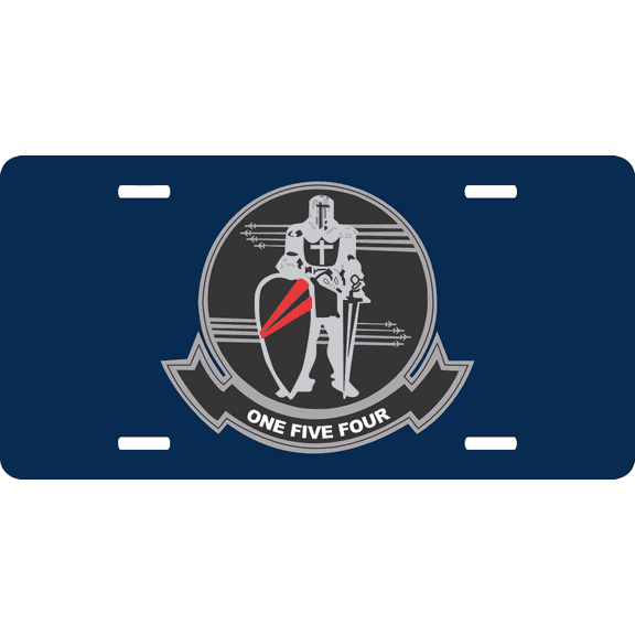 VF154 Black Knights License Plate