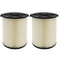 thumbnail image 1 of VF4000 Replacement Cartridge Filter for ridged 72947 Wet Dry Vac 5 to 20-Gallon 6-9 Gal husky Compatible with RV2400A RV2600B WD5500 WD0671，2 Pack, 1 of 5