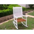 thumbnail image 1 of VF4108-Wht and Oak Outdoor Wood Porch Rocker White and Oak, 1 of 1