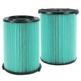 thumbnail image 1 of VF6000 Wet or Dry Replacement Filter Fit for Ridgd 5-20 Gallon Vacuums WD5500 WD0671 WD6425 WD7000 WD1280 WD1851 WD1680 WD1956 RV2400A 1400RV RV2600B, 2 Pack, 1 of 5