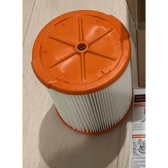 VF8000 Replacement Filter Compatible with Most Ridgid 5-16 Gallon Wet Dry Shop Vacuum Cleaners. 1 Pleated HEPA Filter