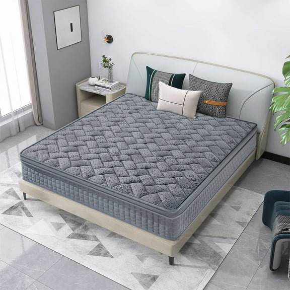 VFD 10 inch Full Size Hybrid Mattress - Medium Firm, Memory Foam & Pocket Springs, Motion Isolation, Edge Support, Pressure Relief, Ships Compressed