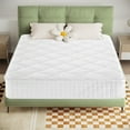thumbnail image 1 of VFD 10 inch Hybrid Mattress, Twin, Fiberglass Free, Medium Firmness, Durable Support, Certified Safe Foams Fabric, Mattress in a Box, White, 1 of 9