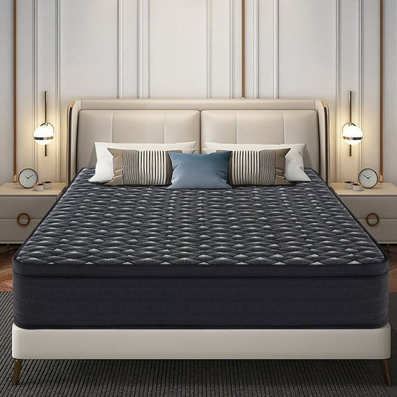 VFD 12 inch Full Size Hybrid Mattress - Medium Feel, Memory Foam And Pocket Springs, Motion Isolation, Edge Support, Pressure Relief, Ship Compressed