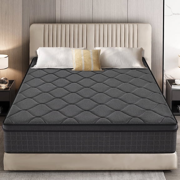 VFD 12 inch Twin Size Hybrid Mattress - Medium Firm, Memory Foam & Pocket Springs, Motion Isolation, Edge Support, Pressure Relief, Ship Compressed