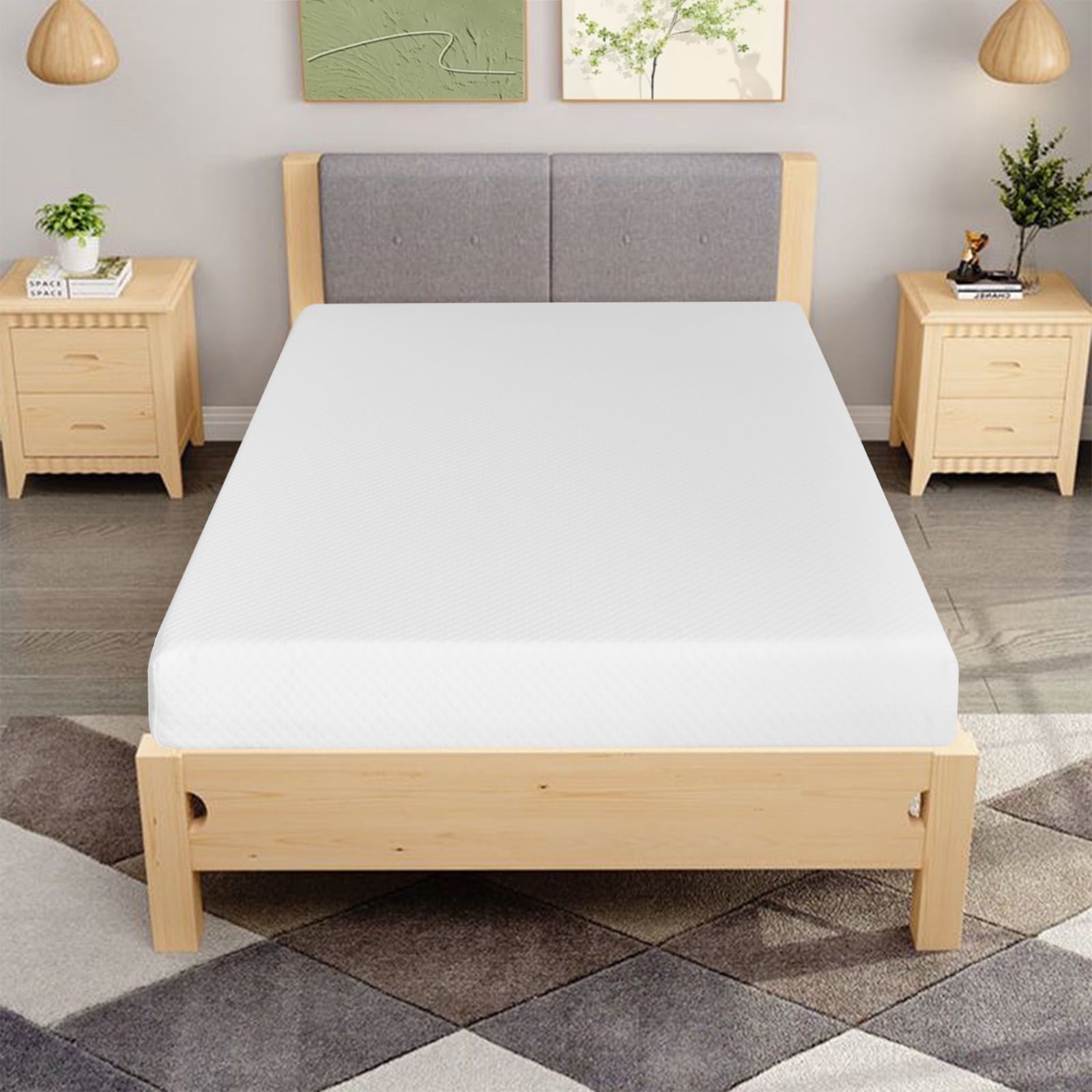 VFD 6" Twin XL Size Memory Foam Mattress, Medium Feel